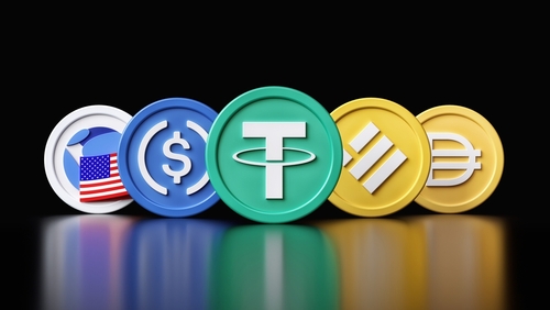 Top,Five,Cryptocurrency,Stablecoin,Tokens,By,Market,Capitalization,On,March