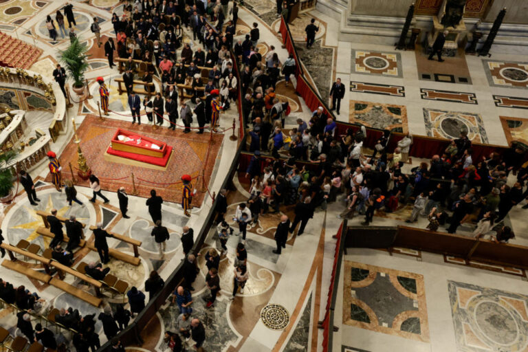 Pope Francis lies in state at St. Peter's Basilica at the Vatican