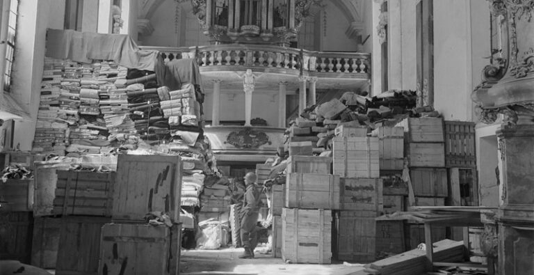 Looted_Art_-_German_loot_stored_at_Schlosskirche_Ellingen_-_Ellingen_Bavaria_-_Germany-1